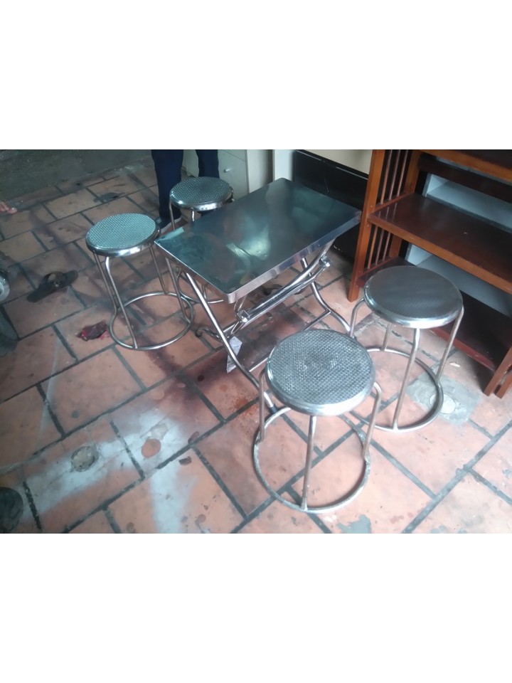 Thanh Lý Bàn Ghế Nhôm Inox Cũ Giá Rẻ